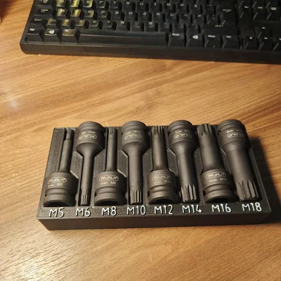 Khay in 3D đựng bộ đầu khẩu Pajala XZN gọn gàng tiện lợi