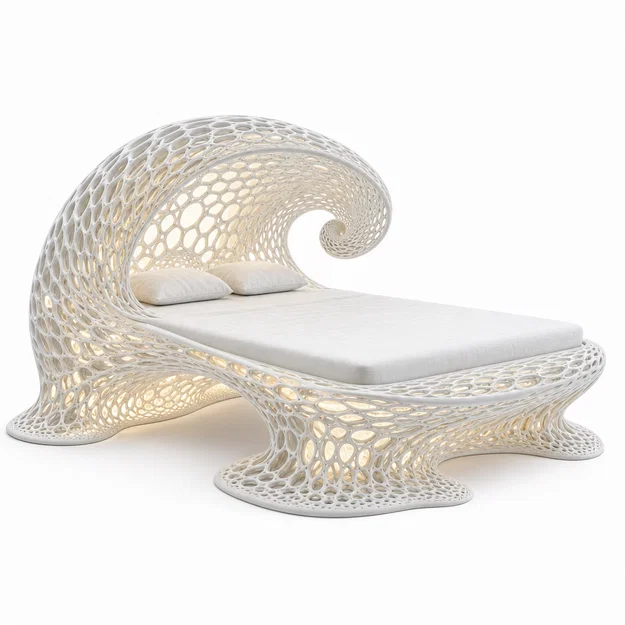 Khung Giường Xoắn Ốc Sinh Học (Bionic Spiral Bed Frame) - Image 1