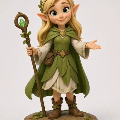 Mô hình nàng tiên Elf (Elfe) - File in 3D phong cách thần thoại