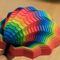 Ngôi sao Fidget 12 cánh phối màu cầu vồng ColorMix - Thumbnail 4