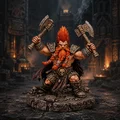 Bloodbound Realms – Dwarves – Slayer (Mô hình Miniature in 3D Dark Fantasy STL) - Thumbnail 1