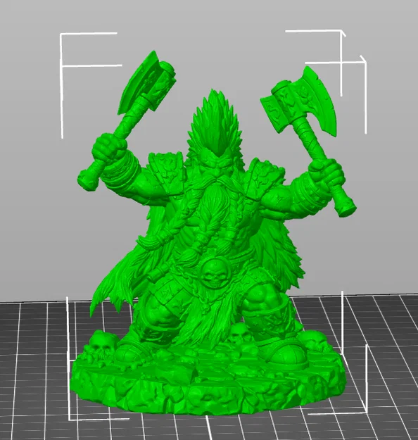 Bloodbound Realms – Dwarves – Slayer (Mô hình Miniature in 3D Dark Fantasy STL) - Image 5