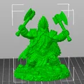 Bloodbound Realms – Dwarves – Slayer (Mô hình Miniature in 3D Dark Fantasy STL) - Thumbnail 5
