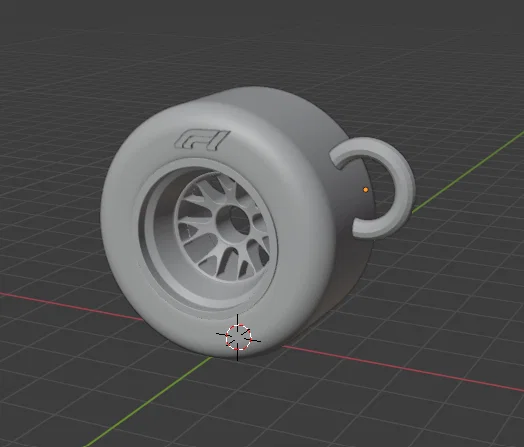 Móc khóa lốp xe đua F1 - Phụ kiện 3D cho tín đồ tốc độ - Image 1
