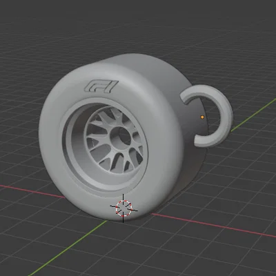 Móc khóa lốp xe đua F1 - Phụ kiện 3D cho tín đồ tốc độ