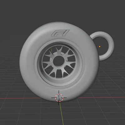 Móc khóa lốp xe đua F1 - Phụ kiện 3D cho tín đồ tốc độ