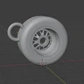 Móc khóa lốp xe đua F1 - Phụ kiện 3D cho tín đồ tốc độ - Thumbnail 3