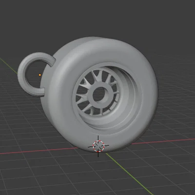 Móc khóa lốp xe đua F1 - Phụ kiện 3D cho tín đồ tốc độ