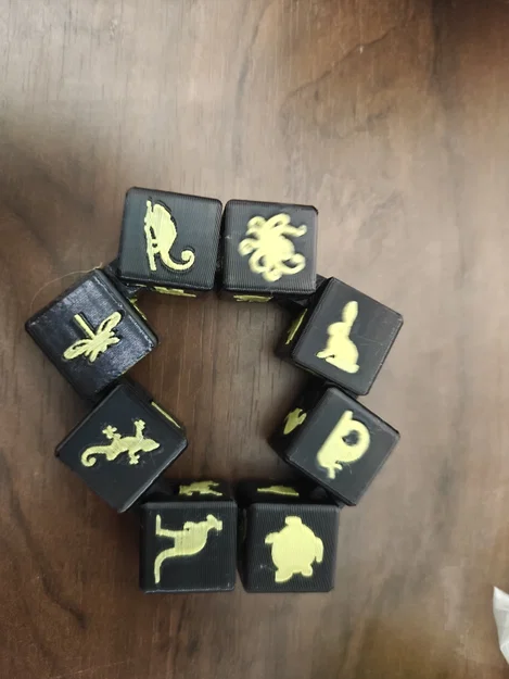 Infinity Cube — Đồ chơi Fidget hình động vật (khối lập phương ma thuật, 48 loài vật, hai màu) - Image 1