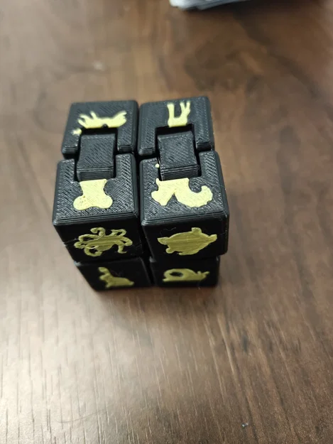 Infinity Cube — Đồ chơi Fidget hình động vật (khối lập phương ma thuật, 48 loài vật, hai màu) - Image 2