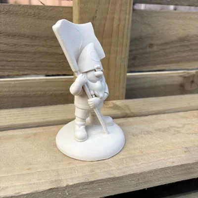 Mô hình chú lùn cầm cờ Flag Gnome