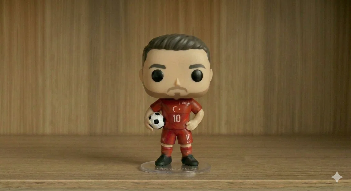 Mô hình 3D Funko Pop cầu thủ Orkun Kökçü trang trí độc đáo - Image 1