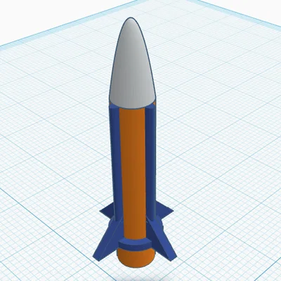 Mô hình tên lửa M-35 thiết kế hiện đại (3D Printing File)