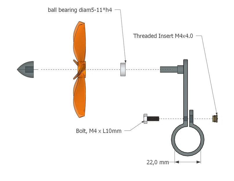 Bộ kit chong chóng động học gắn xe đạp - Image 11