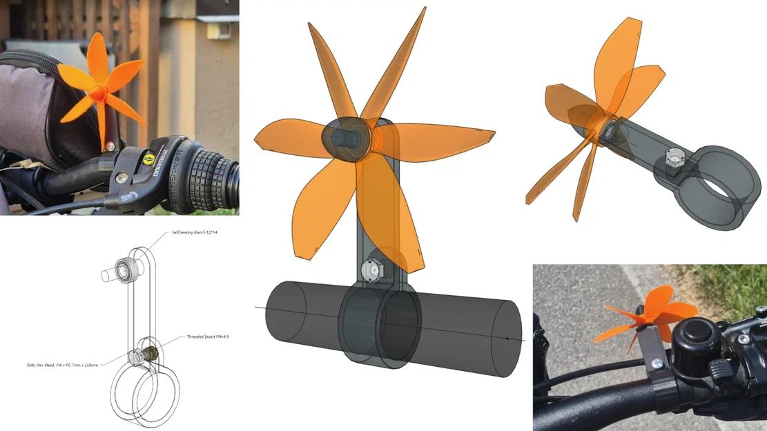 Bộ kit chong chóng động học gắn xe đạp - Image 16