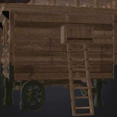 Mô hình pháo đài di động Hölzerne Festung cho game bàn cờ