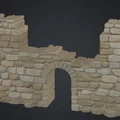 Mô hình tường thành đổ nát (Mauerruine) cho sa bàn 3D - Thumbnail 2