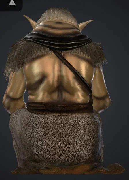 Mô hình Orc đang ngồi (Ork sitzend) - Mẫu in 3D sắc nét cho bộ sưu tập - Image 2