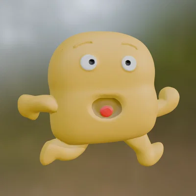 Mô hình 3D Baby Bread: Chú bánh mì đáng yêu cho góc làm việc