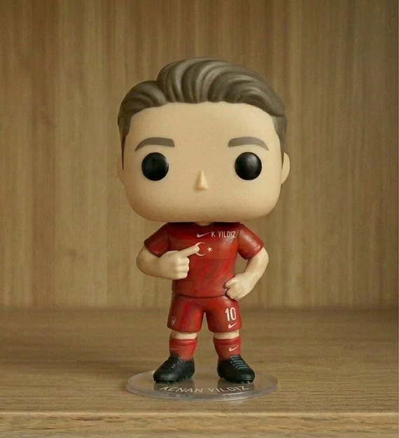 Mô hình Funko Pop cầu thủ Kenan Yildiz để bàn in 3D siêu đẹp - Image 1