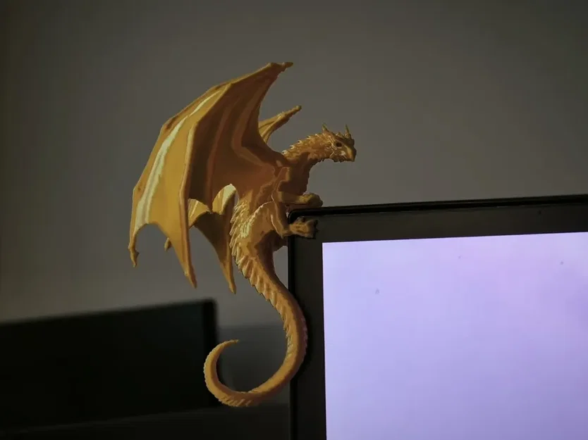 Mô hình rồng 3D (Monitor Dragon) trang trí cạnh màn hình máy tính - Image 1