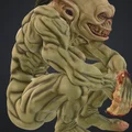 Mô hình Orc ngồi đầy chi tiết (Orc unbekleidet sitzend) in 3D - Thumbnail 4