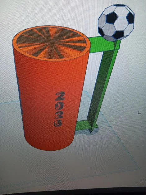 Giá đỡ lon nước chủ đề bóng đá 2026 - Phụ kiện in 3D độc đáo - Image 1