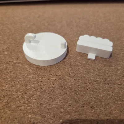 Kẹp giữ bưu thiếp gắn bảng IKEA Skadis - Phụ kiện trang trí 3D