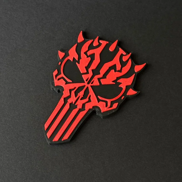 Mô hình 3D Punisith - Biểu tượng Punisher phối Darth Maul cực chất - Image 2