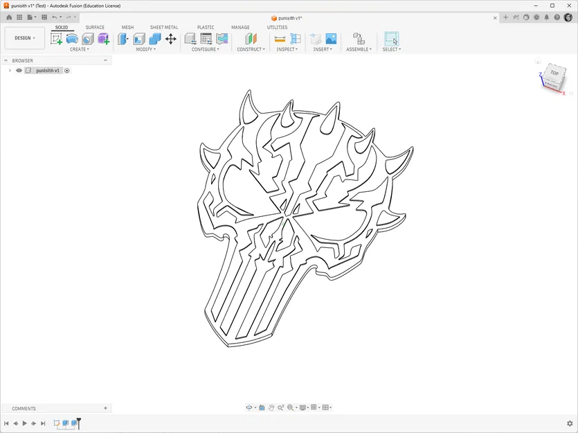 Mô hình 3D Punisith - Biểu tượng Punisher phối Darth Maul cực chất - Image 3