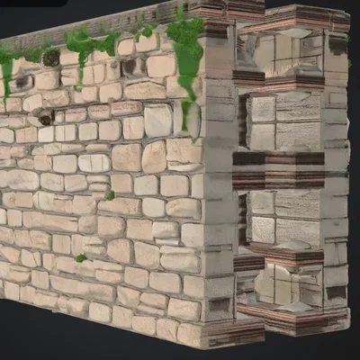 Mô hình tường thành cổ Stadmauer2 chi tiết cho sa bàn
