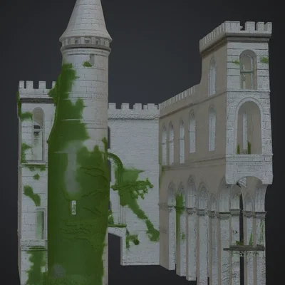 Mô hình lâu đài cổ Kleine Festung in 3D chi tiết cho sa bàn