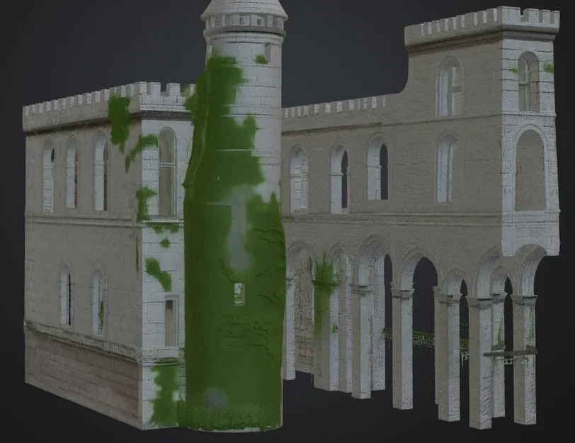 Mô hình lâu đài cổ Kleine Festung in 3D chi tiết cho sa bàn - Image 2