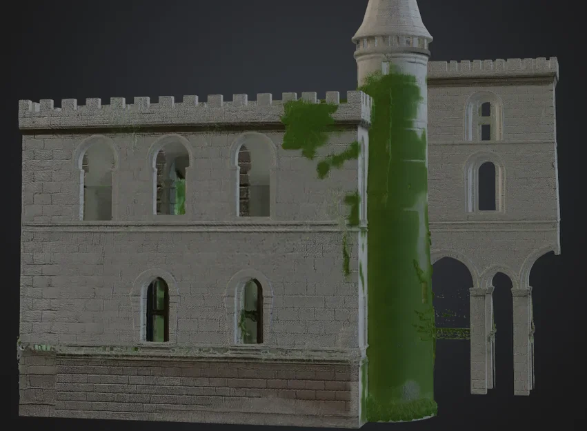 Mô hình lâu đài cổ Kleine Festung in 3D chi tiết cho sa bàn - Image 3