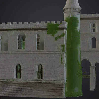 Mô hình lâu đài cổ Kleine Festung in 3D chi tiết cho sa bàn