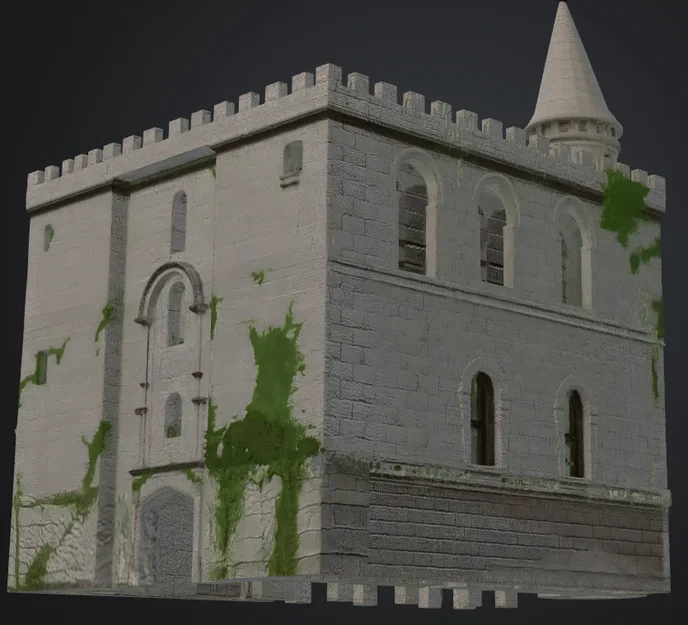 Mô hình lâu đài cổ Kleine Festung in 3D chi tiết cho sa bàn - Image 4