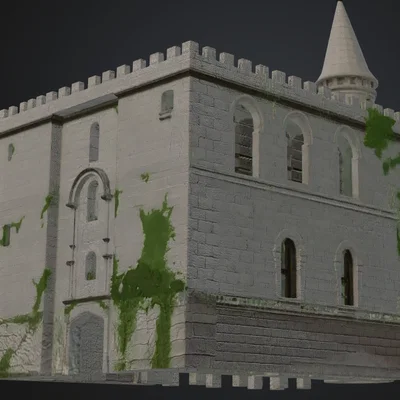 Mô hình lâu đài cổ Kleine Festung in 3D chi tiết cho sa bàn