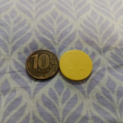 Đồng xu giả lập 10 Ruble (22mm) cho máy bán hàng tự động
