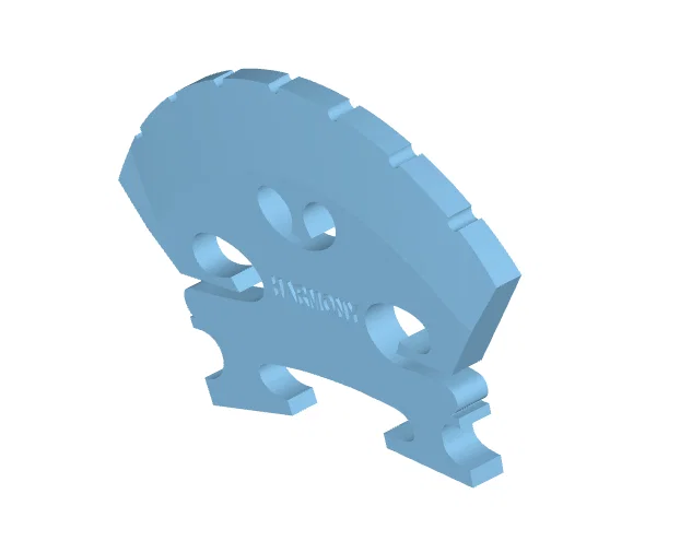 Ngựa đàn Violin 7 dây (7 String Acoustic Violin Bridge) In 3D - Image 1