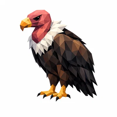 Mô hình kền kền Low Poly 3D in ấn tượng - File STL chất lượng cao