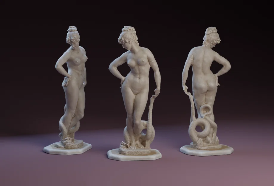 Tượng nghệ thuật Love and Interest 3D - Mẫu trang trí tinh tế - Image 1