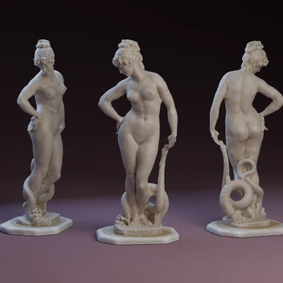 Tượng nghệ thuật Love and Interest 3D - Mẫu trang trí tinh tế