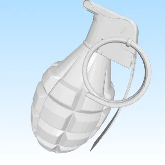 Lựu đạn MK2 "In liền một khối không cần lắp ráp"