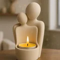 Mẫu STL Nến Hình Cặp Đôi Trừu Tượng | Tác Phẩm Điêu Khắc Tình Yêu Hiện Đại - Thumbnail 1