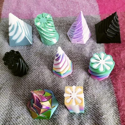 Bộ đồ chơi xoay Fidget Spirals sáng tạo - Mô hình in 3D giải trí