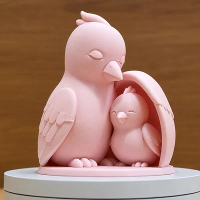 Under My Wing — Tượng chim mẹ và chim con
