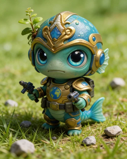 Mô hình in 3D Earth Soldier - Chiến binh xanh bảo vệ hành tinh - Image 1