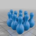 Mô hình Bowling Pins 3D mini để bàn cực đẹp và dễ in - Thumbnail 1