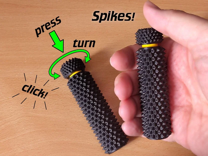 Spiky clicky stim toy v2 - Đồ chơi fidget nhọn có tiếng click xịn - Image 1