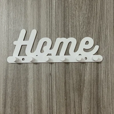 Bảng Treo Chìa Khóa Trang Trí Hình Chữ Home (In 3D Tiện Lợi)